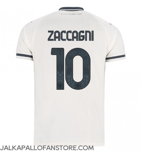 Lazio Mattia Zaccagni #10 Vieraspaita 2025-26 Lyhythihainen Lazio Mattia Zaccagni #10 Vieraspaita 2025-26 Lyhythihainen